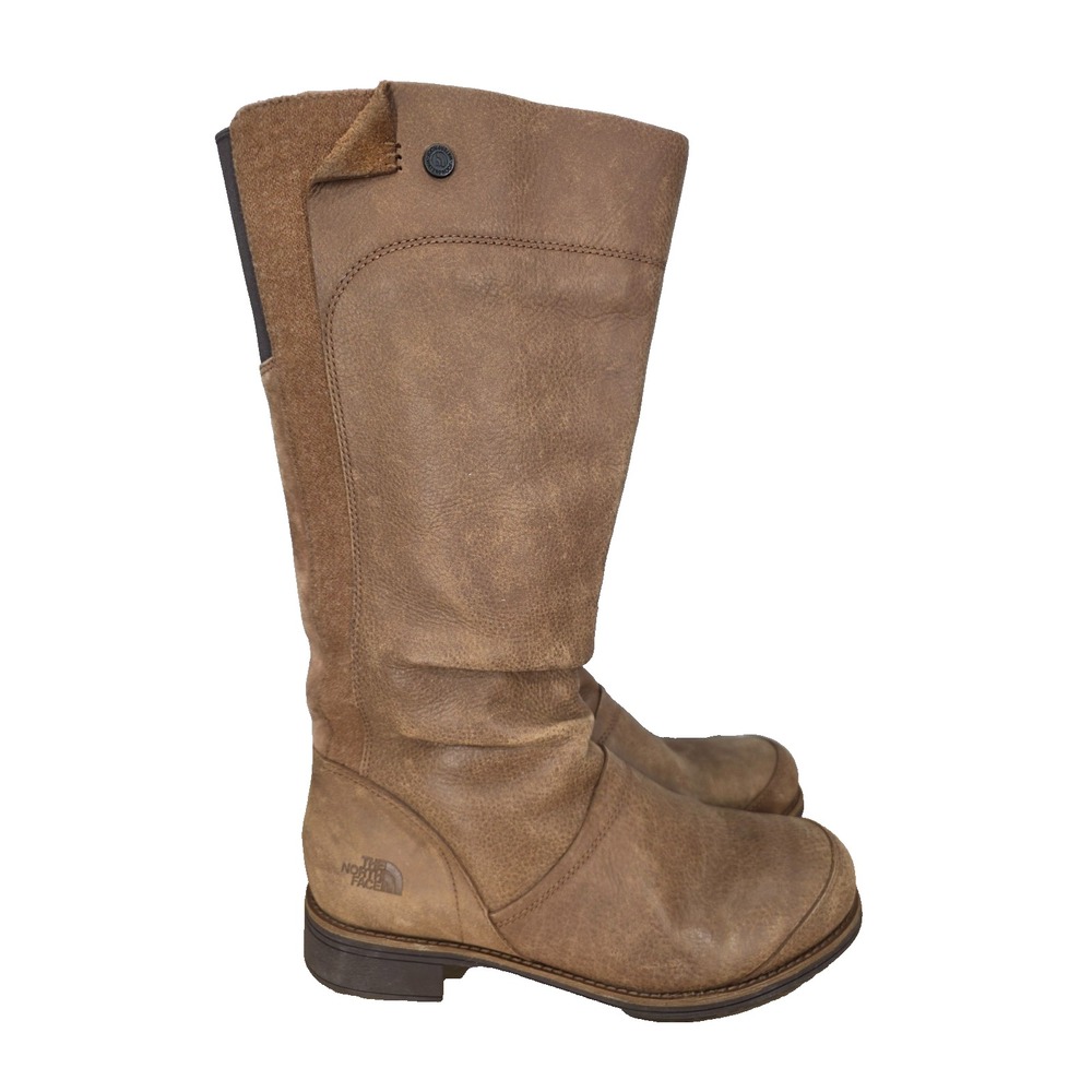 The North Face Bridgeton Riding Boots Womens 9.5 Brown Suede 200 Gram Waterproof